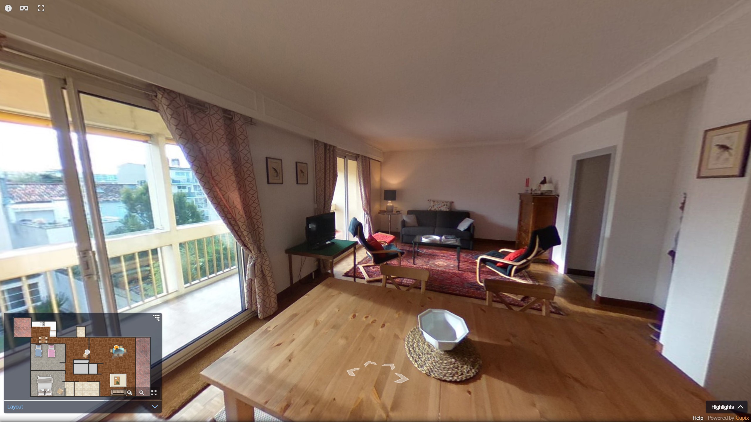  Visite  virtuelle 360  appartement  Toulouse